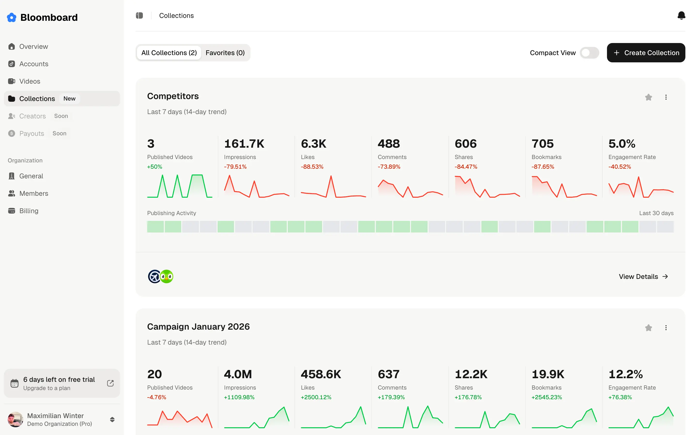 Collections Dashboard